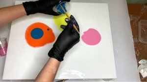Простая техника Fluid Art  - Акриловая заливка