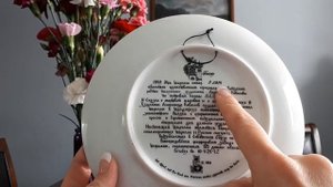 Палехская роспись.Коллекционная тарелочка.Музыка-гусли.//Plate with Palekh's painting.Music-lap har