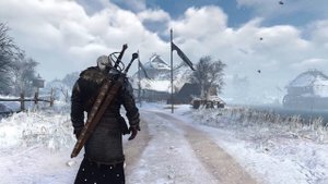 The Witcher 3 Next Gen -  Atmospheric Winter Walk | Music & Ambience