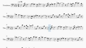 Trombone Sheet Music: How to play Open Title (25th Hour) by Terence Blanchard