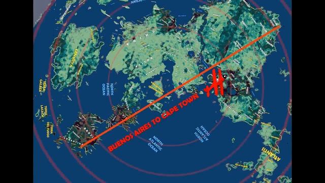 Карта поверхности Земли на Луне, пролёт рейсов самолётов нашей цивилизации. смотреть онлайн