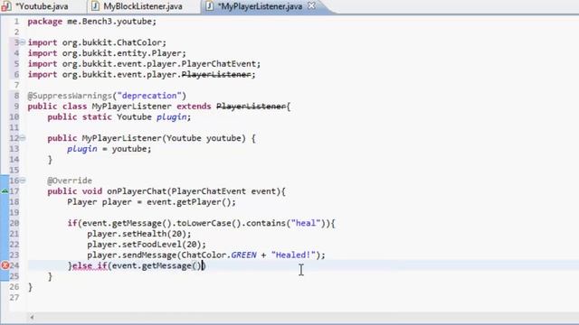 How To Make a Bukkit Plugin: Episode 5 *Player Chat Manipulation* смотреть онлайн