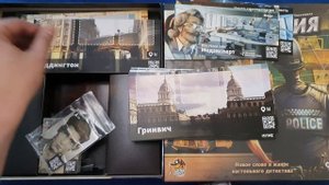 Место преступление Chronicles of Crime, настольная игра Распаковка