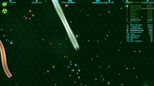 Смех сквозь сон►Червячки в ажиотаже►Wormax.io смотреть онлайн