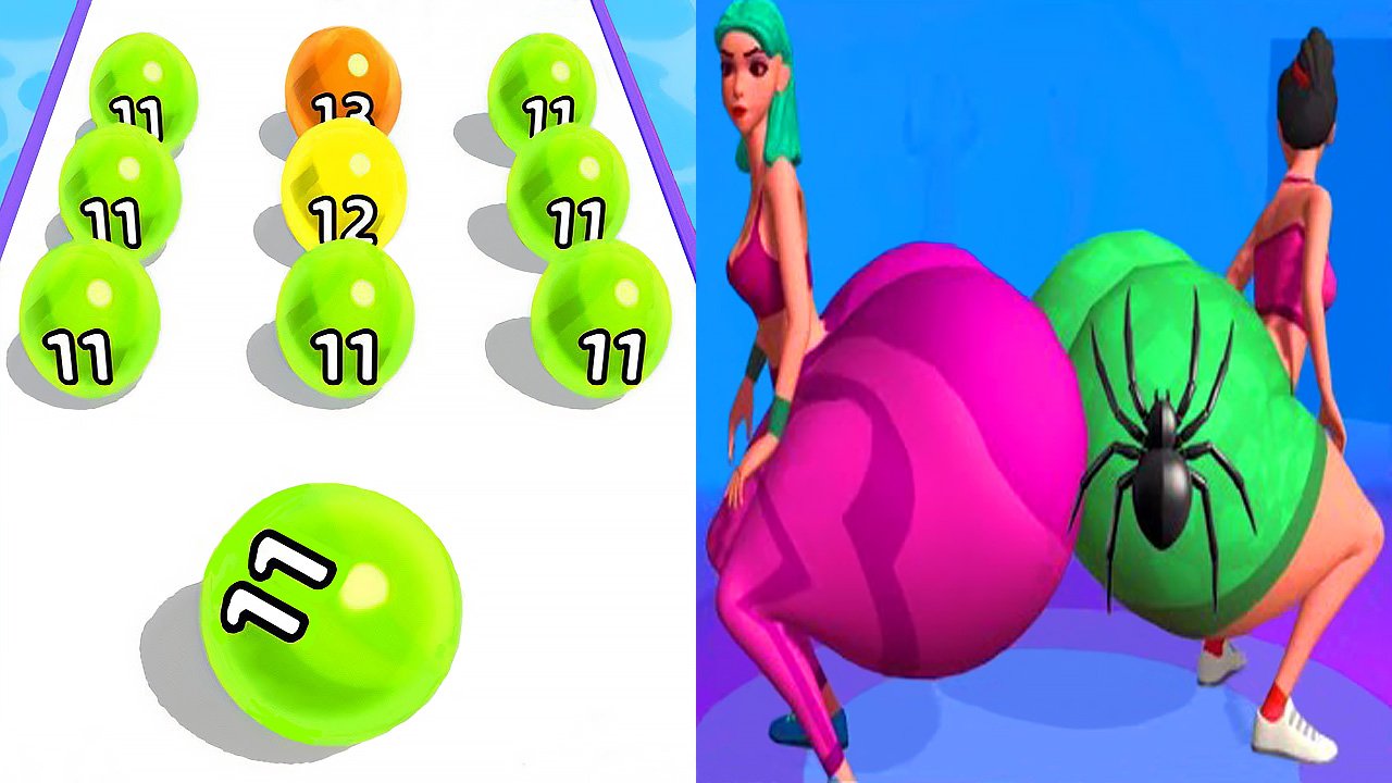 Мобильные игры Marble Run 3D VS Twerk Run прохождение, геймплей и новые уровни для Android и iOS смотреть онлайн