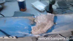 ремонт бампера полиэфирной смолой