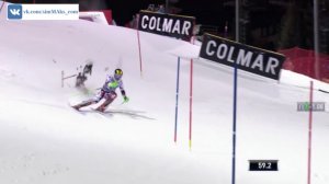 Беспилотник съемочной группы чуть не упал на спортсмена на Кубке мира по горнолыжному спорту.