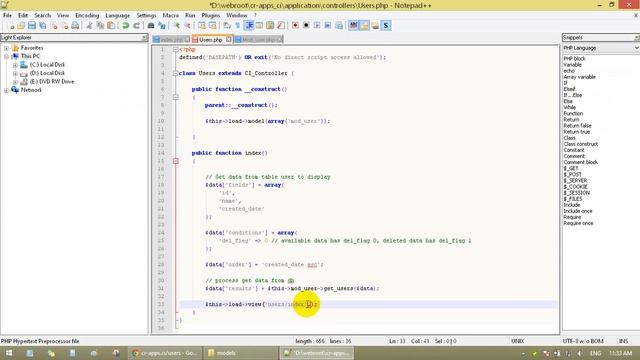 Codeigniter 3 Tutorial 4 - insert/update/delete/select with mysql table part 3/3