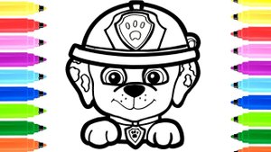 PAW PATROL|Dibuja y Colorea a MARSHALL |PAW PATROL/Draw and Color MARSHALL