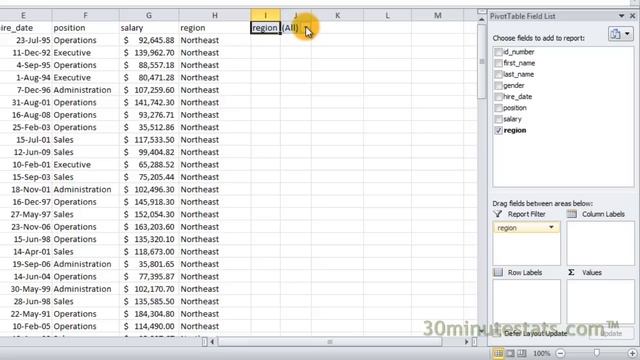 Excel 2010 - Creating Pivot Tables смотреть онлайн