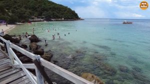 4K Explore "Sangwan Beach" at Koh Larn | Pattaya's island ?? Travel Thailand Chonburi | walking tou