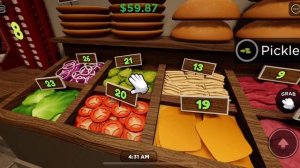 Trying not to go bankrupt in Burger Game!