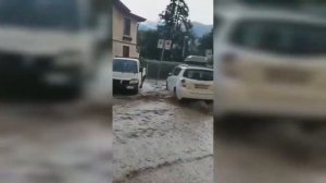 A weather disaster struck Italy. The city of Cernobio.