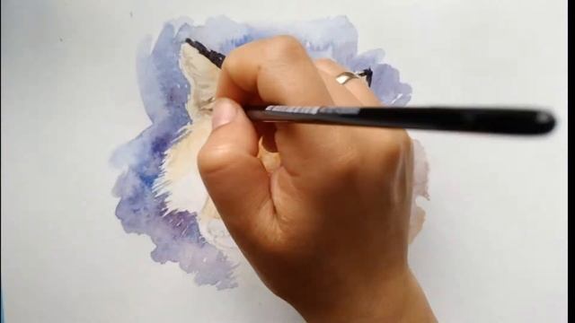 Лиса акварелью смотреть онлайн