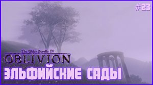 TES IV Oblivion на 100% #23: Эльфийские Сады (Подробное прохождение).