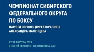 Чемпионат Сибирского Федерального округа по боксу среди мужчин в Омске. Финальный день.