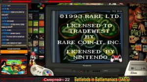 Battletoads in Battlemaniacs [No Death Challenge] (100%) (Super Famicom). Stream #1