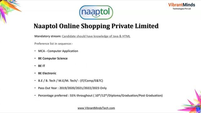 Pool Campus Recruitment Drive - Naaptol Online Shopping Pvt Ltd - organized by VibrantMinds смотреть онлайн