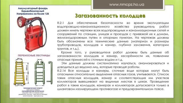 Требования охраны труда при работах в колодцах и замкнутом пространстве.