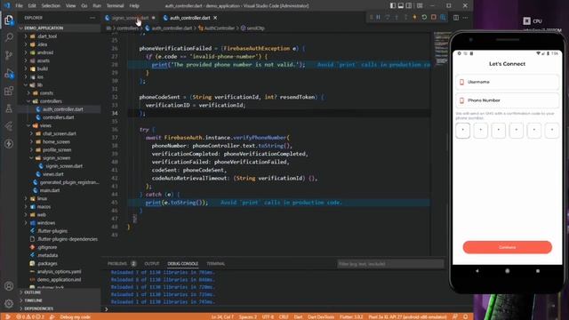 Flutter Firebase Authentication | Flutter Chat App with Firebase | Realtime Chat App | Part 4