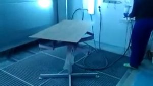 Демонстрация работы в покрасочной камере