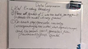 20. LZW encoding and decoding with examples.