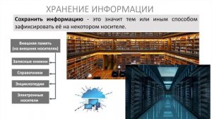 7 класс. Информационные процессы: хранение и передача информации (УМК БОСОВА Л.Л., БОСОВА А.Ю.)