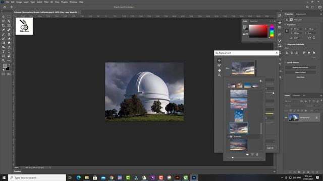 Adobe Photoshop 2021 - New Feature - Sky Replacement New Feature In Adobe Photoshop 2021 - QuickDra смотреть онлайн
