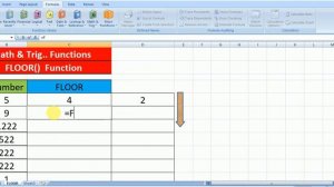 FLOOR FUNCTION,FLOOR IN EXCEL, Math & Trig Functions, HOW TO USE FLOOR FUNCTION IN EXCEL,