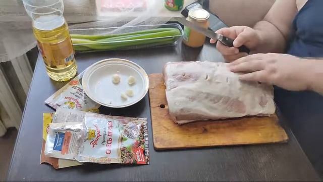 ВкУсНыЙ СтРиМ (свинина в чесночно-горчичном маринаде с картофелем)
