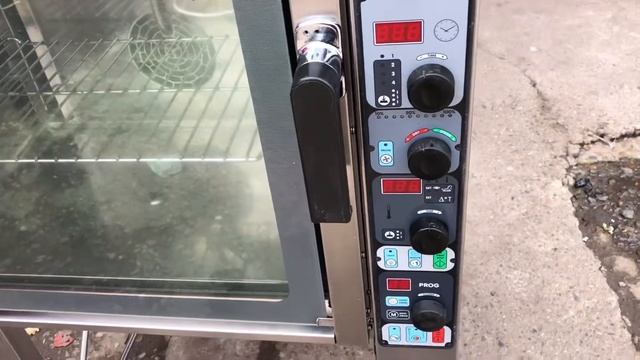 Пароконвектомат Unox xv703g б/у электрический с подставкой смотреть онлайн