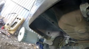 Антикоррозионная обработка днища lancer 9.Удаление царапины без покраски,Anti-corrosion treatment