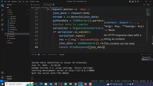 Day - 04 - How to works DeSerializer in Django Rest Framework смотреть онлайн