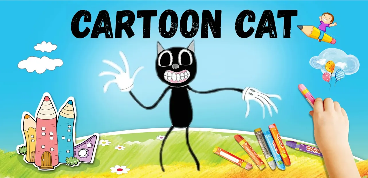 Как рисовать Картун Кет. Лёгкий и интересный способ как нарисовать Cartoon Cat. Развивающий мультик