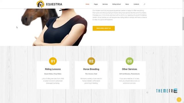 Equestria - Horse Club WordPress Theme Aydan Larry смотреть онлайн