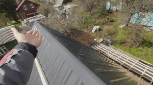 Монтаж конька на ОСТРОЙ КРОВЛЕ без ЛЕСТНИЦ. ПРОСТОЙ и БЫСТРЫЙ способ