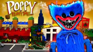 LEGO Самоделка Poppy Playtime - Заброшенный завод и Huggy-Wuggy / ЛЕГО MOC