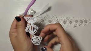 Новогоднее украшение крючком