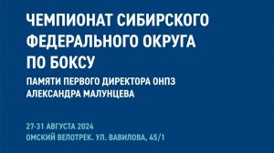 Чемпионат Сибирского Федерального округа по боксу среди мужчин и женщин. Омск. День 3.