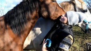 Перед тем как сесть верхом я сделала самое главное дело