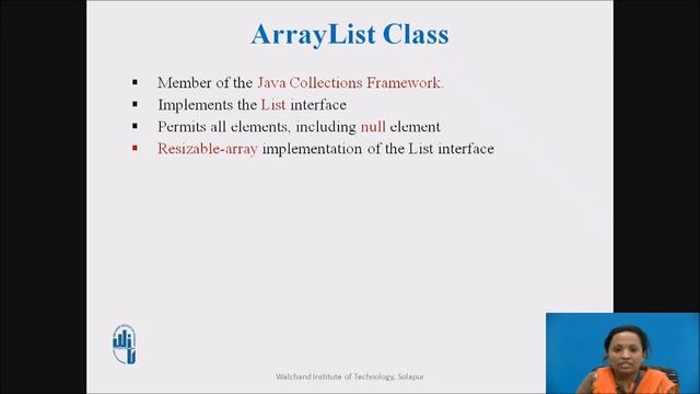 List Interface ArrayList Class