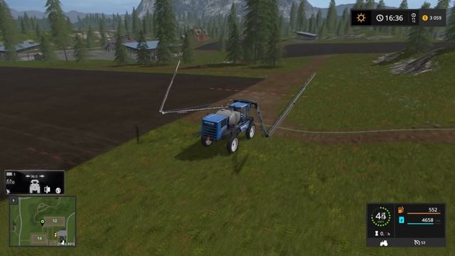 Farming Simulator 17 • Прополка и удобрение полей #4 смотреть онлайн