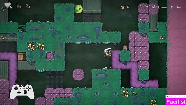 Spelunky 2 - World's First Pacifist No% Sunken City Clear! смотреть онлайн