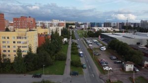 Санкт-Петербург.  Спальные районы Питера. Приморский район - Богатырский проспект с дрона DJI MINI