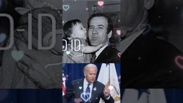 (Biden with his daughter Ashley in 1972), the president's messages