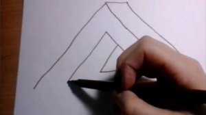 Как нарисовать НЕВОЗМОЖНЫЙ ТРЕУГОЛЬНИК. Рисование №2