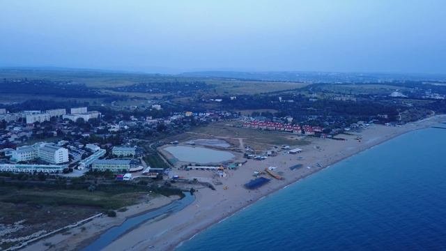 Пляж Любимовка с птичьего полета 2017 лето