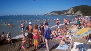 Лермонтово. Пляж п. Лермонтово Туапсинский район краснодарский край 15.08.2018, Съемка SJCAM SJ4000