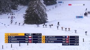 Тур де Ски 2019-2020? 1 этап Ланцерхайде? масс старт 15 км? свободный стиль мужчины???