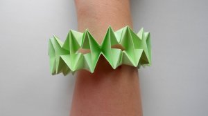 Оригами Браслет из бумаги. Paper Bracelet - Origami Tutorial